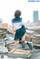 Coser@蠢沫沫 (chunmomo) Vol.035: 天台JK (40 photos) P14 No.c2a507