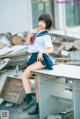 Coser@蠢沫沫 (chunmomo) Vol.035: 天台JK (40 photos) P24 No.4a29ad